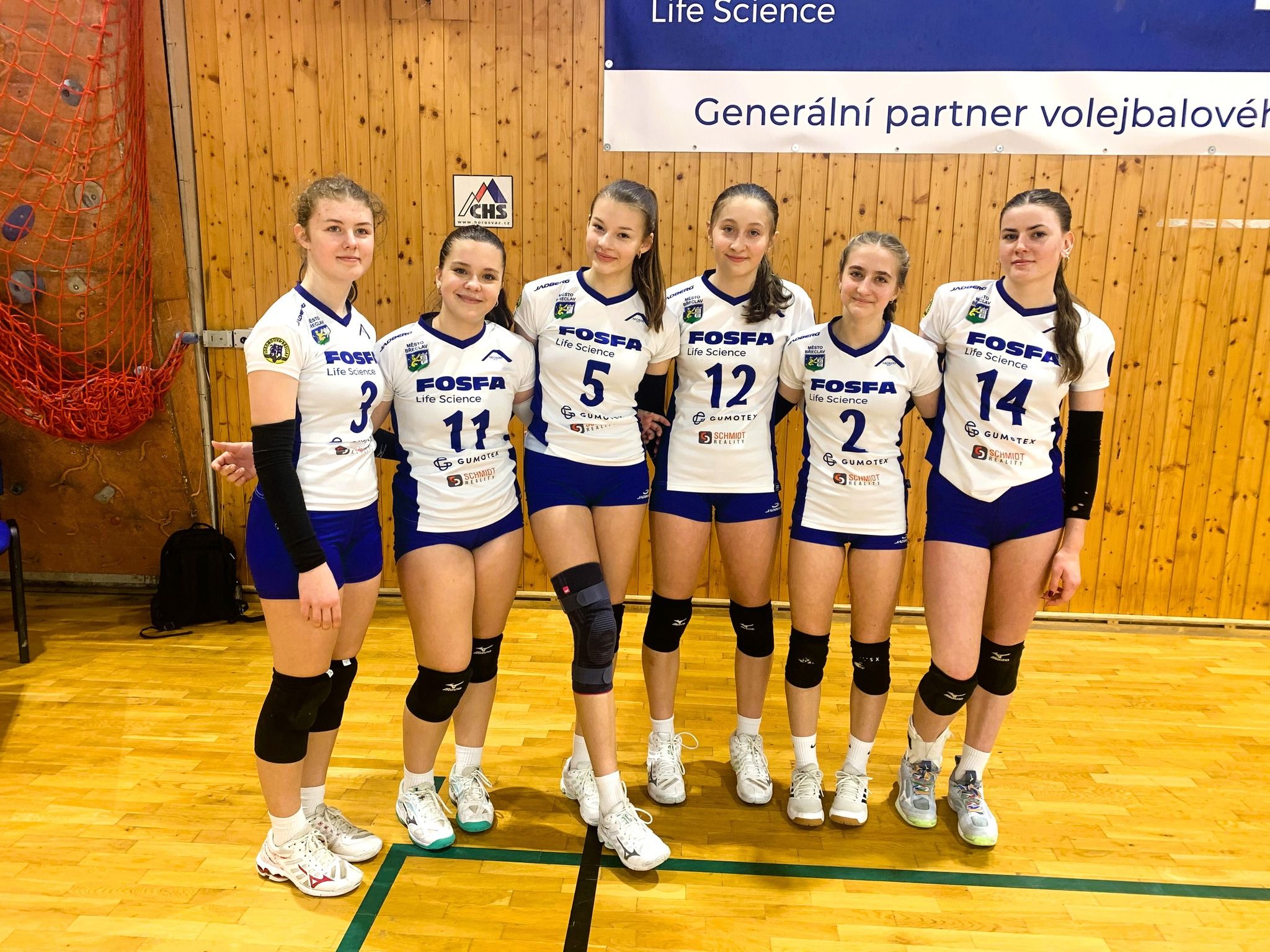 Starší žákyně Fosfa Lokomotiva Břeclav „A“ obhájily účast v nejlepší skupině Krajského přeboru