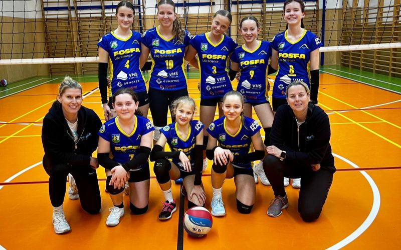 Dívky Fosfa Lokomotiva Břeclav bojovaly na turnaji Pohár 7. tříd v Brně 🏐