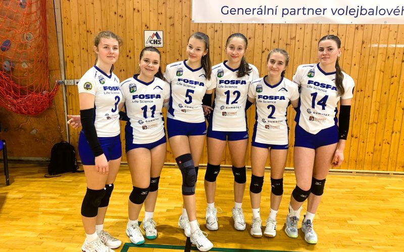 Starší žákyně Fosfa Lokomotiva Břeclav „A“ obhájily účast v nejlepší skupině Krajského přeboru