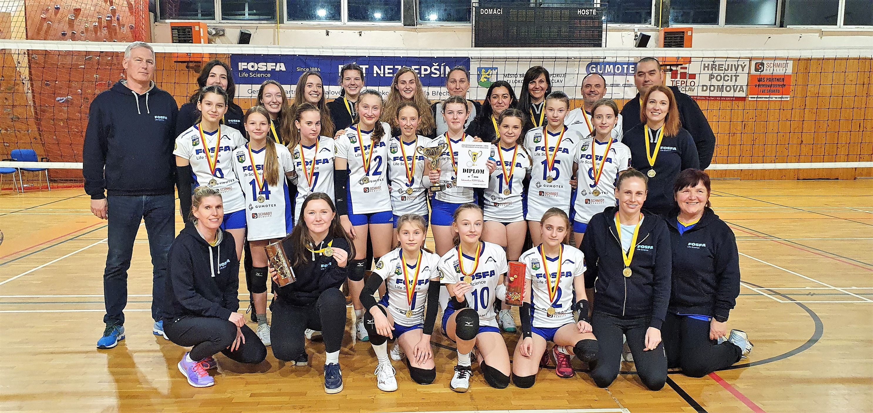 Zlato pro ženy i mladší žákyně Lokomotivy Fosfa Břeclav              🏆🥇🥇🏆