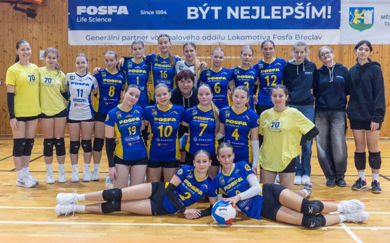 Kadetky Fosfa Lokomotiva Břeclav „B“ bojovaly v krajském přeboru