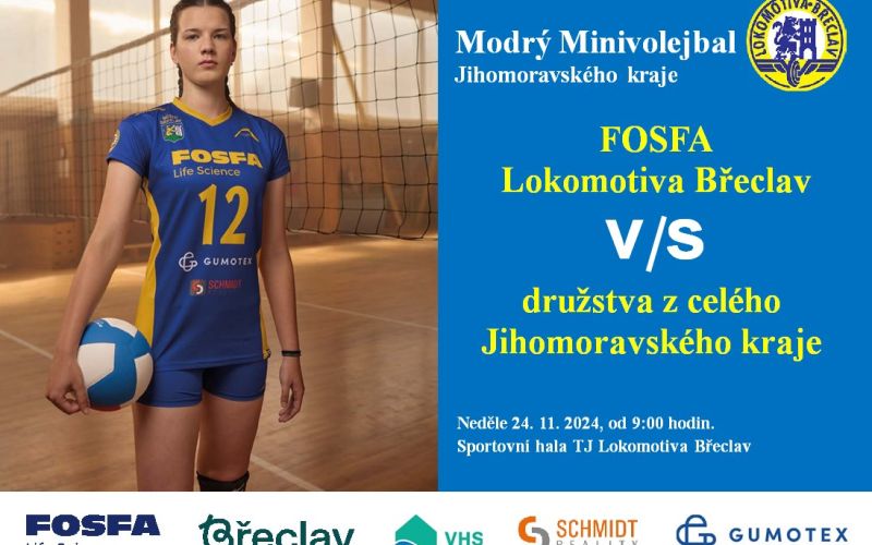 Turnaj „Modrého minivolejbalu“ v neděli na Lokomotivě