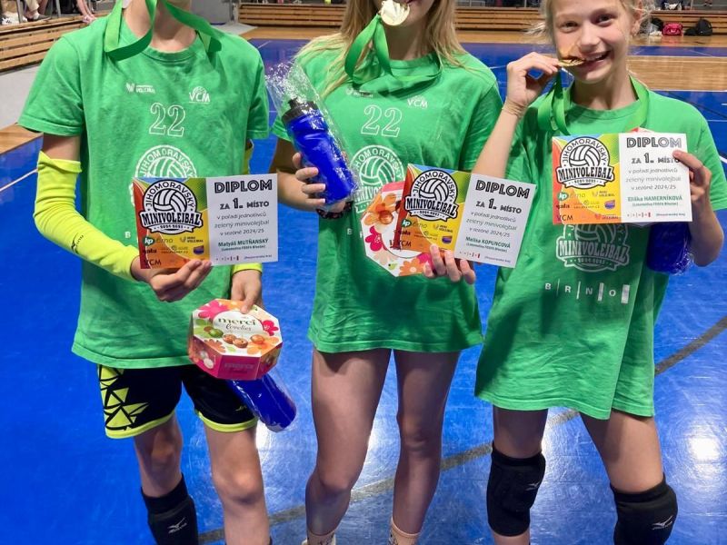 🏆Z finálového turnaje JM-Mini 2024–25 si Fosfa Lokomotiva Břeclav veze celou sbírku medailí!