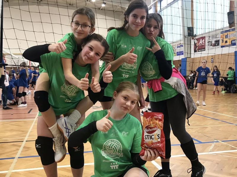 Nedělního minivolejbalu se zúčastnila i přípravka Lokomotivy Fosfa Břeclav.