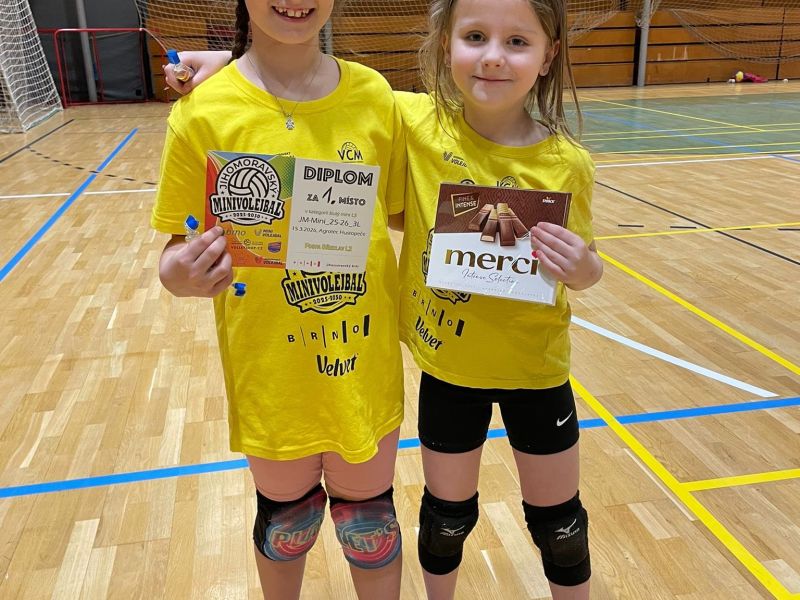 🥇Dvě první místa pro naše nejmladší na turnaji v minivolejbalu🥇