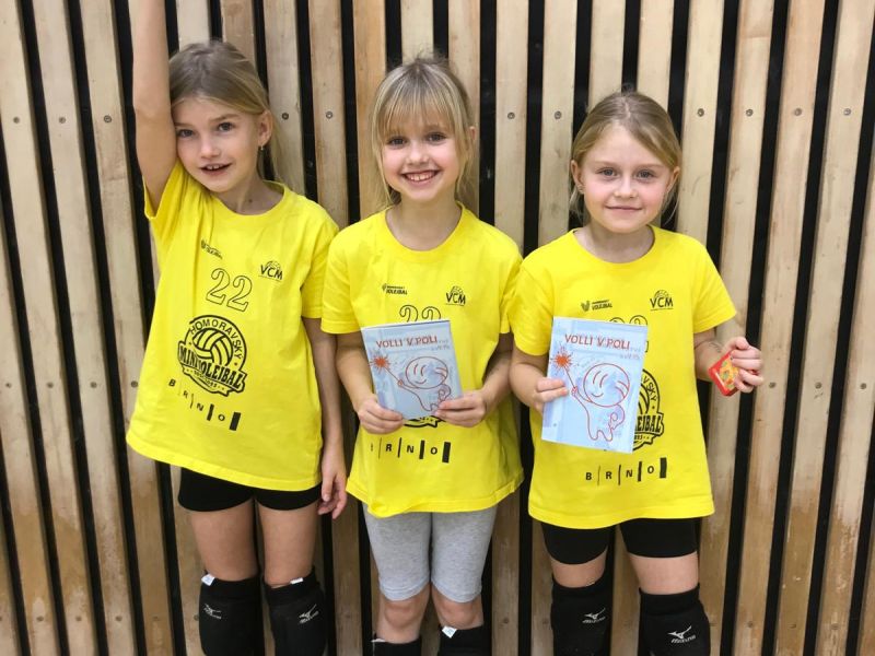 Přípravka bojovala na krajském turnaji v barevném minivolejbale
