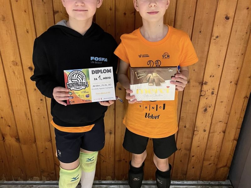 🥇Dvě první místa pro naše nejmladší na turnaji v minivolejbalu🥇