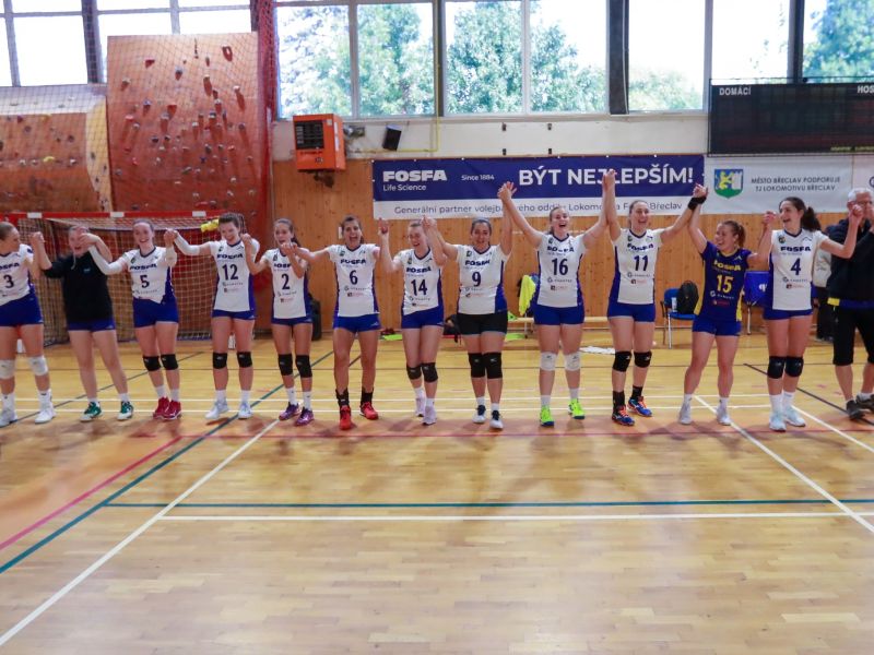 Ženy Lokomotiva Fosfa Břeclav na začátek 2. ligy porazily vítěze minulého ročníku 😀