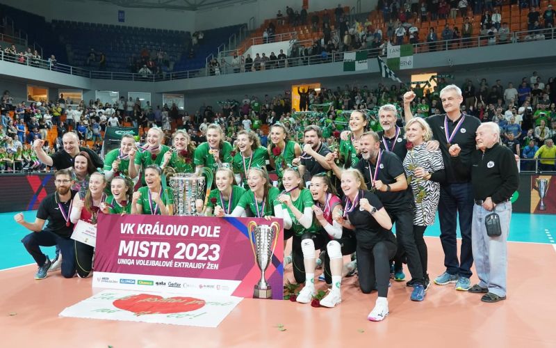 🏆VK KP Brno s Magdou Bukovskou slaví mistrovský titul 🏆