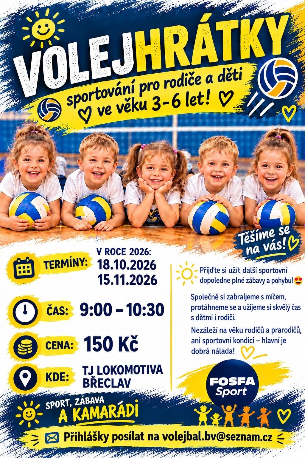 🏐 Volejhrátky pokračují! 💛💙