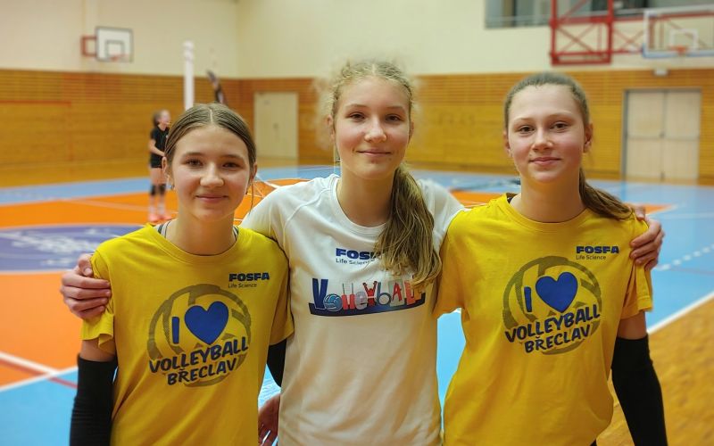 Žákyně Lokomotivy Fosfa Břeclav jsou v kádru týmu Krajského centra mládeže Jihomoravského kraje